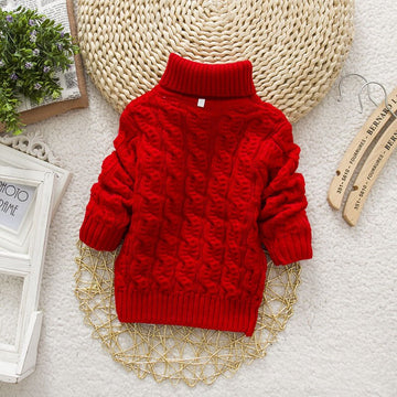 Sweater Tricots Turtleneck Pullover Baby Winter Tops